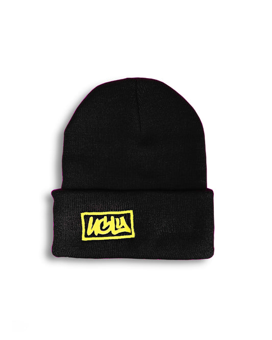 Beanie gold Black ugly