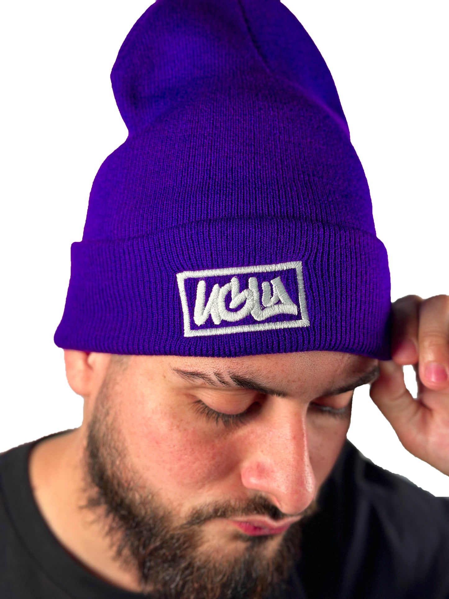 Beanie purple classic ugly